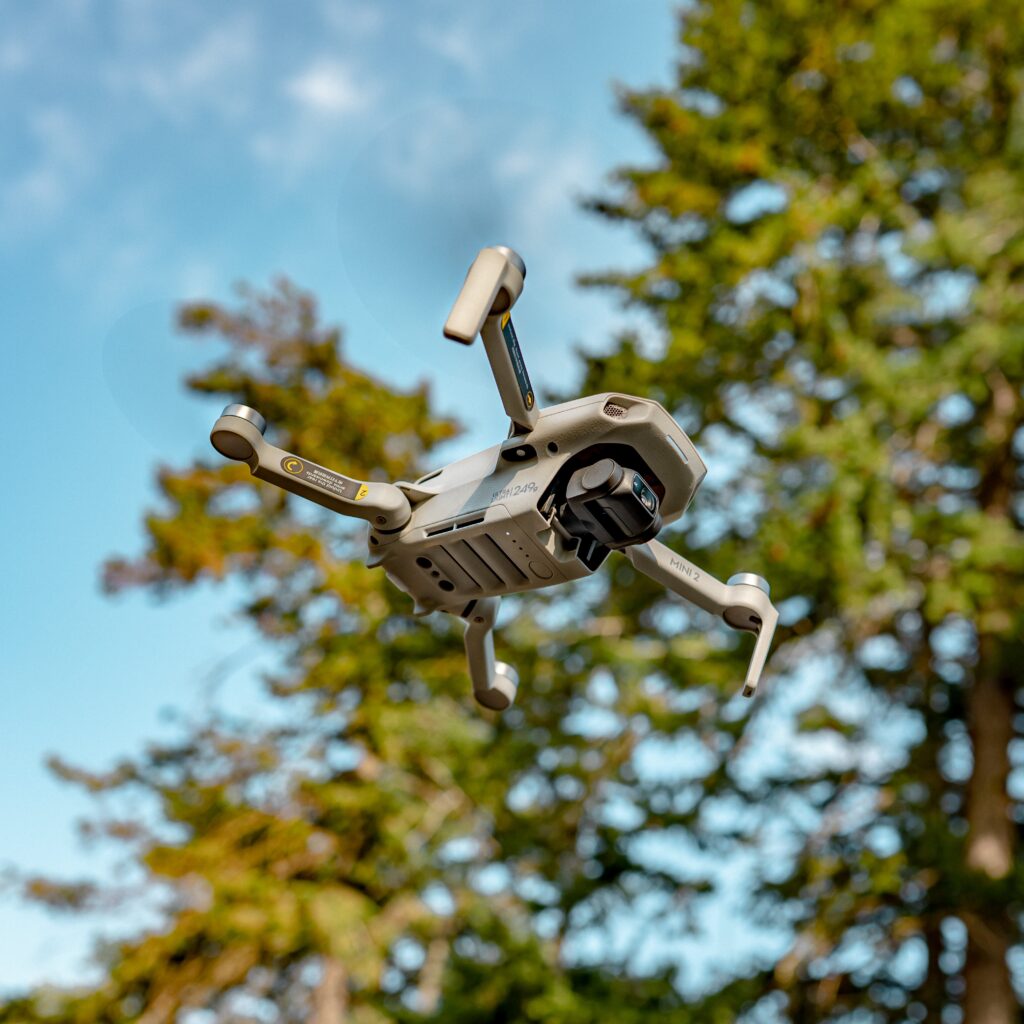 Dji Mini 2 drone, which Spencer Douglas uses.